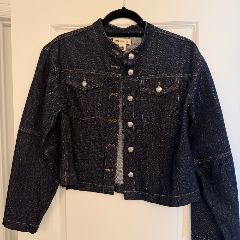 Madewell Denim Jacket size S NWT dark rinse